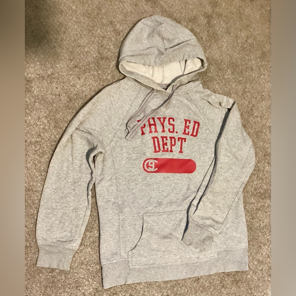 Champion Gray Red Phys Ed Dept Hoodie